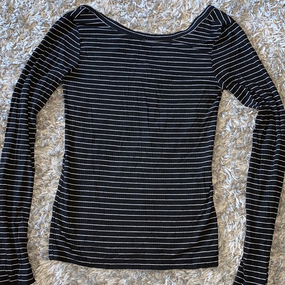 Black and white striped shirt